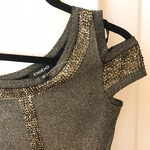 ❌SOLD❌ Bebe one shoulder mini skirt new with tag